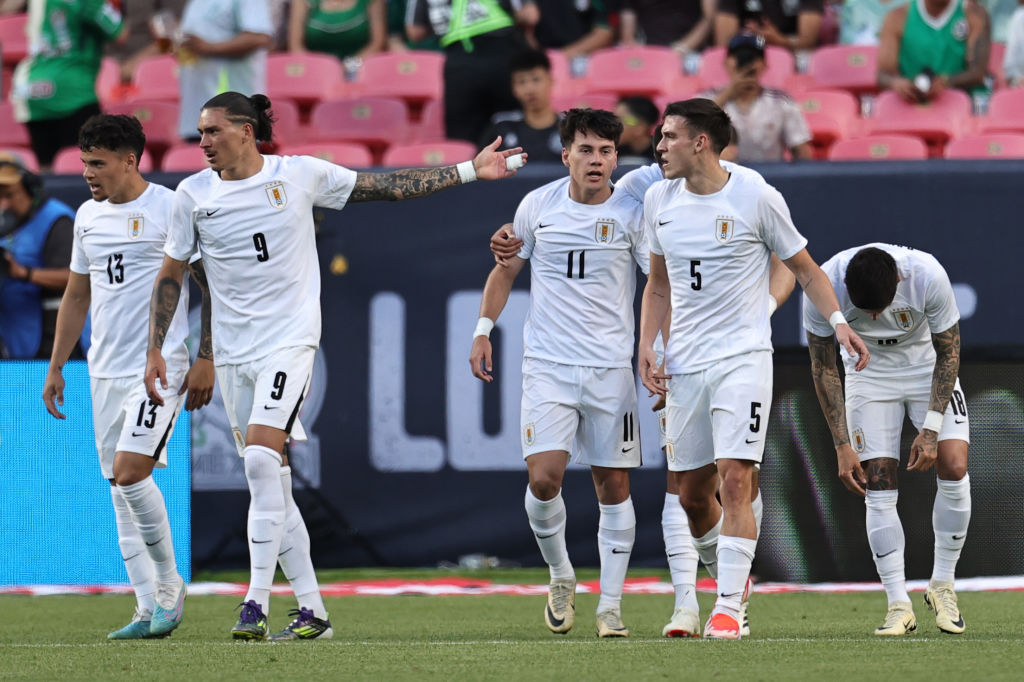 La camiseta de los charrúa en el amistoso contra México