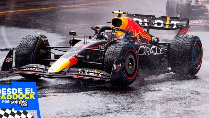 Checo Pérez en el GP de Mónaco