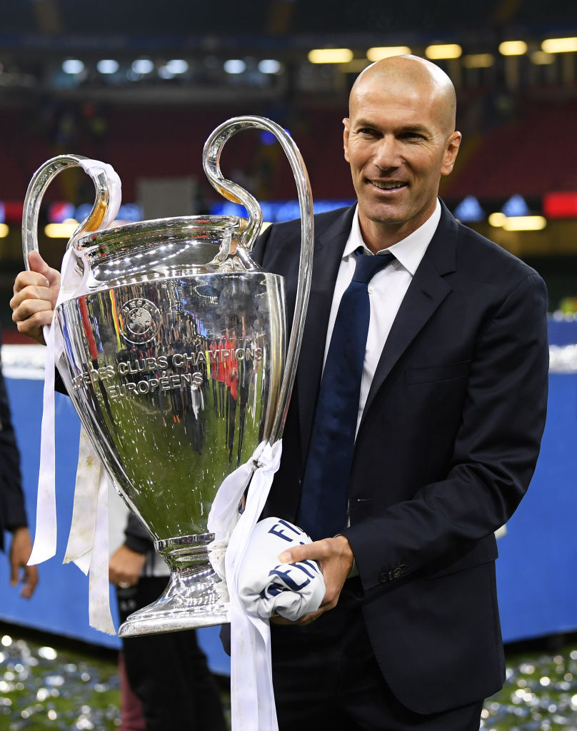 Zinedine Zidane y las tres Champions que ganó con el Real Madrid