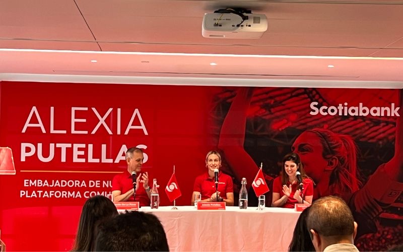 alexia putellas es la nueva embajadora oficial de scotiabank