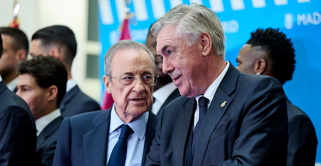 Carlo Ancelotti y Florentino Pérez