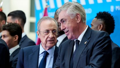 Carlo Ancelotti y Florentino Pérez