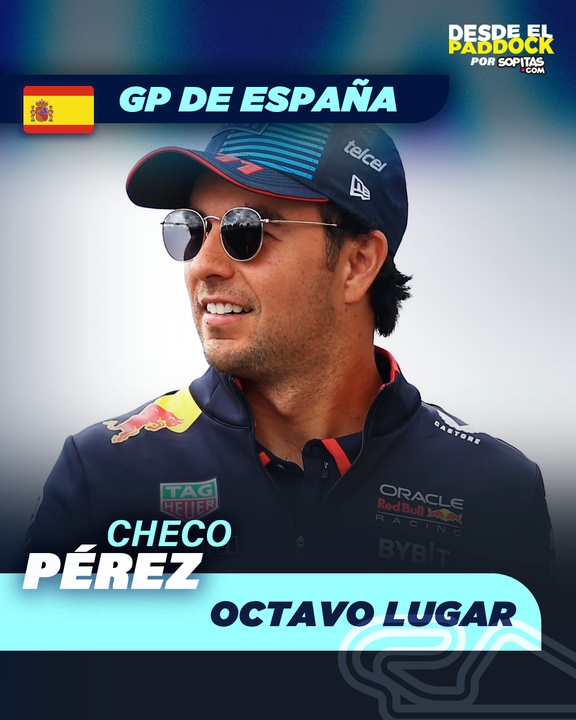 Checo fue octavo en el GP de España