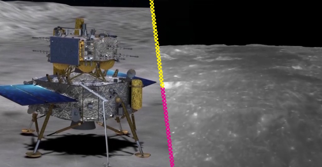 China logra llevar la misión Chang'e-6 al lado oscuro de la luna y revela imágenes increíbles