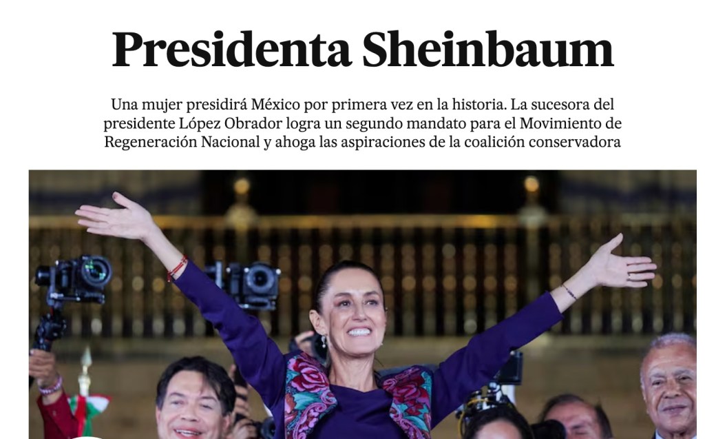 México ya tiene su presidenta. Ahora sí, por primera vez en 200 años de independencia.