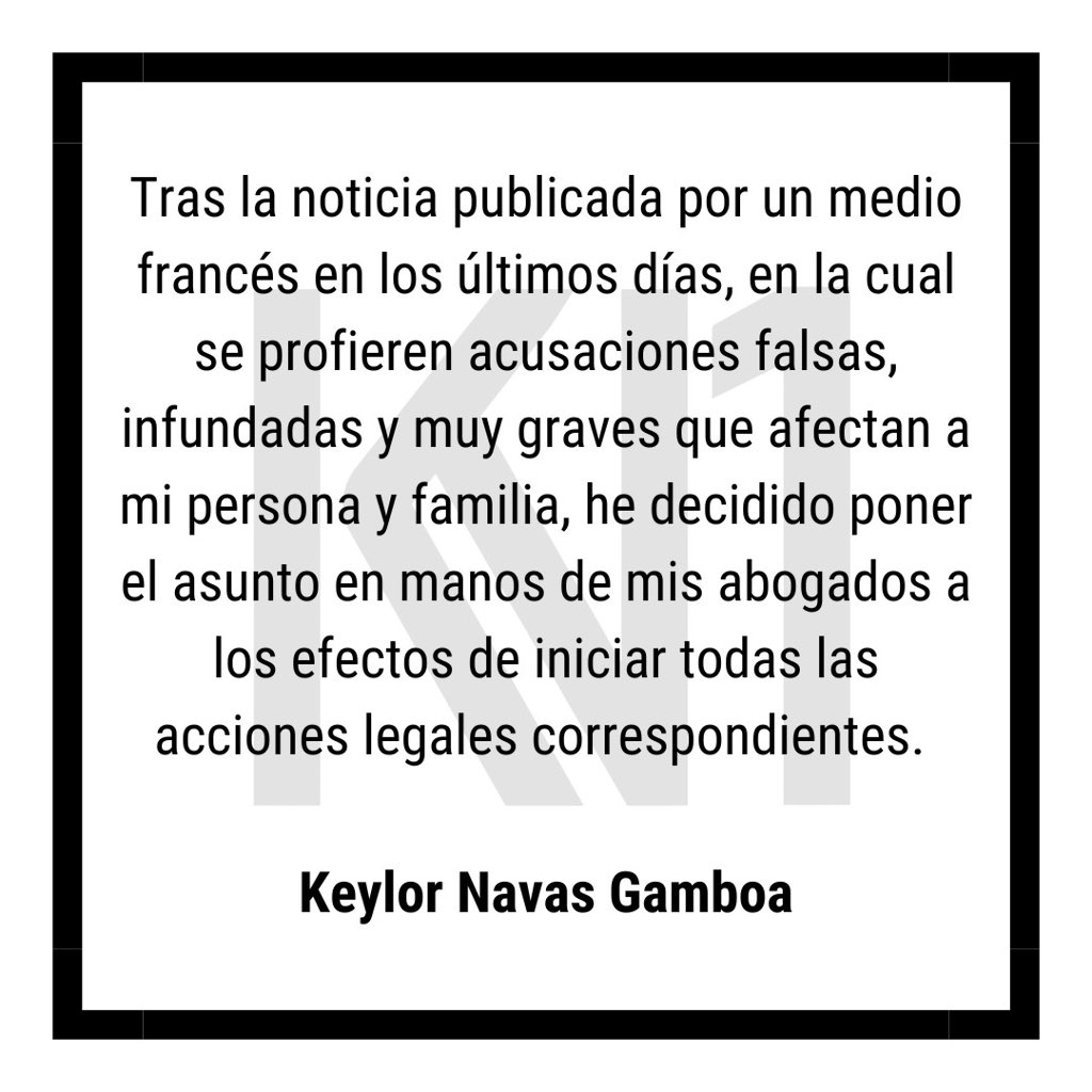 Comunicado Keylor Navas