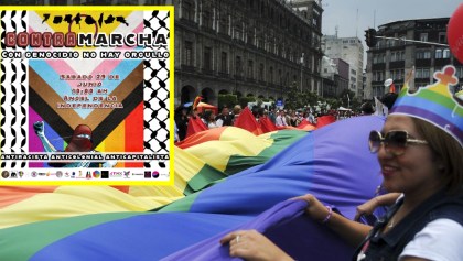 Contramarcha LGBT+ en CDMX.