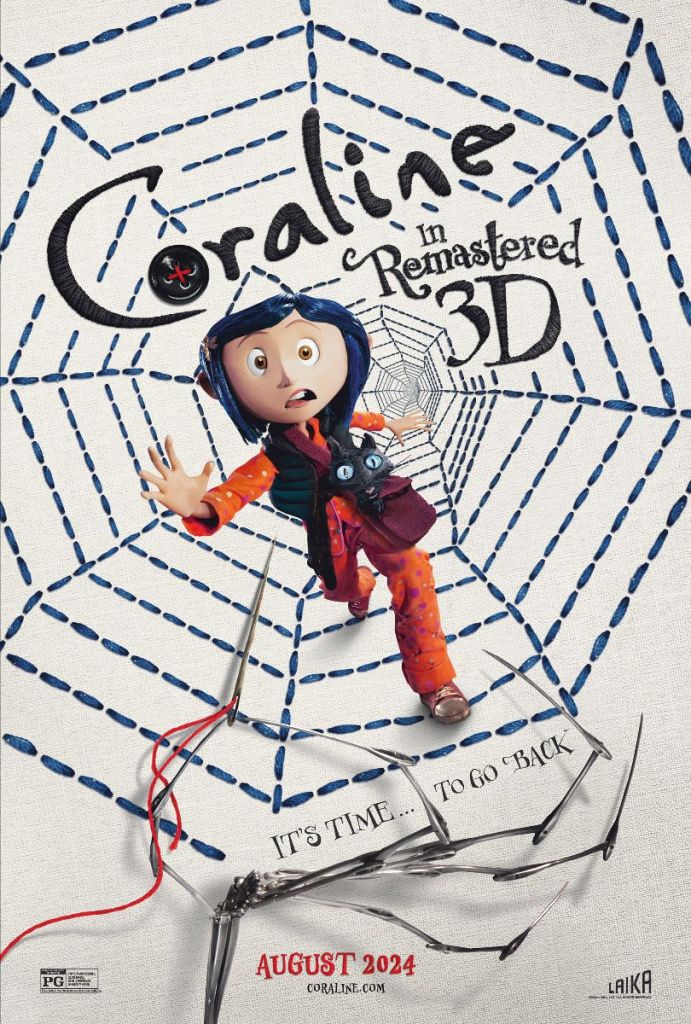 Póster de 'Coraline' de 2009 en su regreso a salas de cine