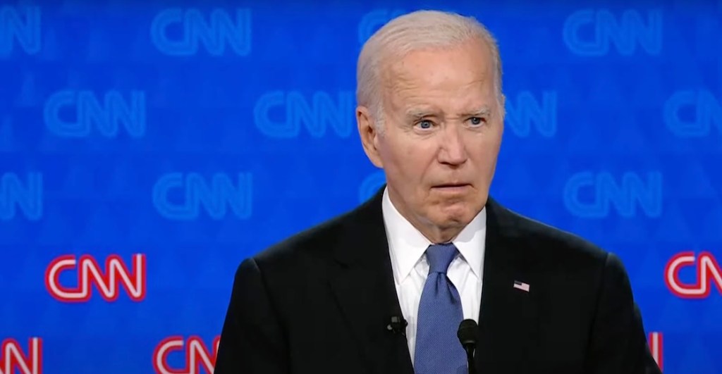 Joe Biden en el debate presidencial