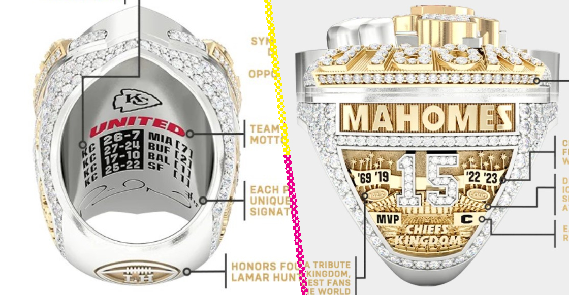 El error tipográfico en el costoso anillo del Super Bowl de los Chiefs