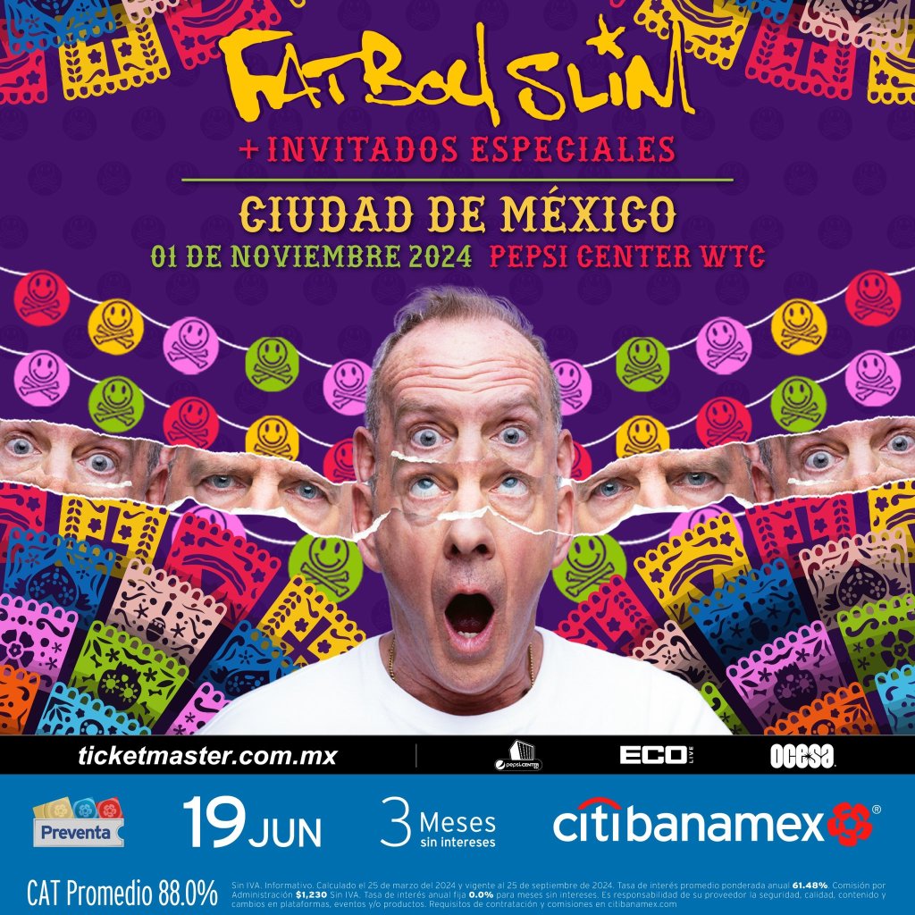 Fecha, lugar, boletos y más sobre el concierto de Fatboy Slim en México 