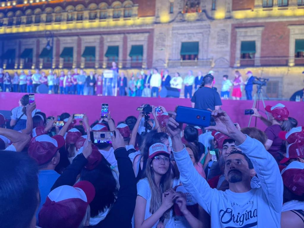 Así el festejo de Claudia Sheinbaum en el Zócalo