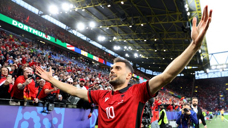 Nedim Bajrami de Albania marca el gol más rápido en toda la historia de la Eurocopa