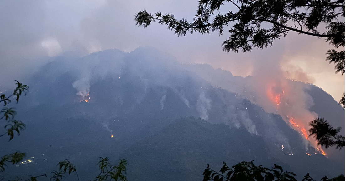 El incendio en Puebla y Veracruz