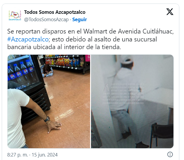 Asalto en Walmart de Cuitláhuac