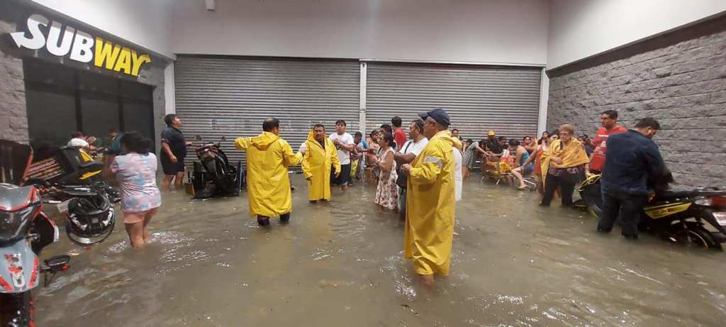 Imágenes de las inundaciones en Chetumal