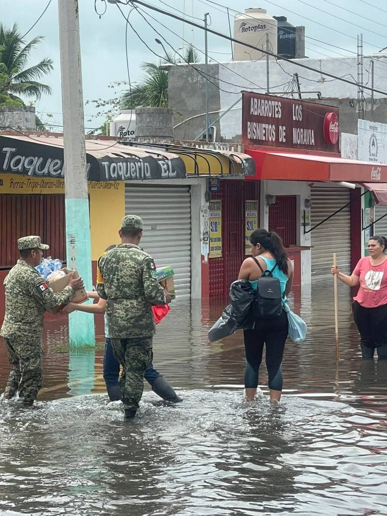 Imágenes de las inundaciones en Chetumal