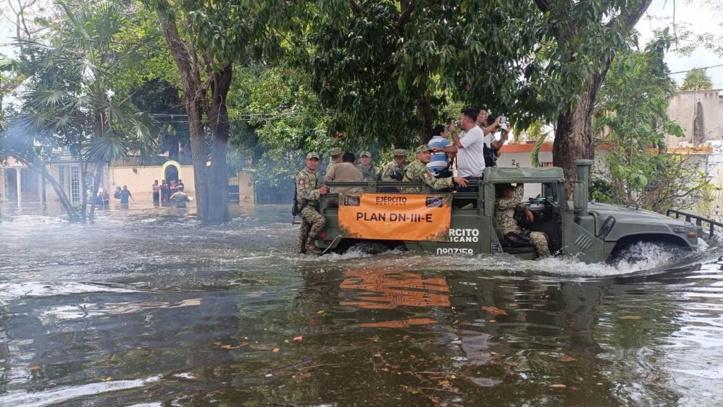 Inundaciones en Chetumal