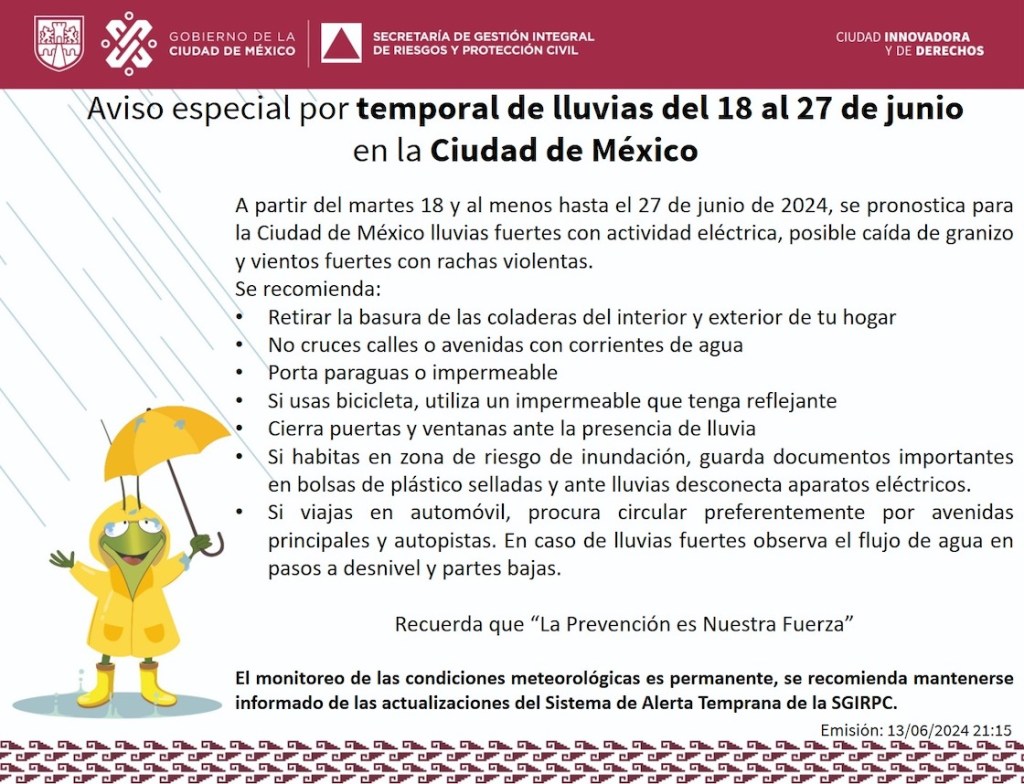 Tláloc viene con lluvias de intensas a torrenciales en estos estados de México