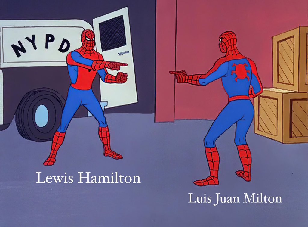 Luis Juan Milton, el doble de Hamilton