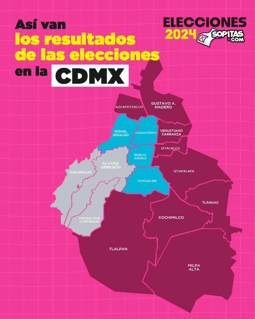 Así queda la CDMX tras las Elecciones 2024