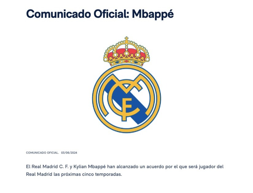 Kylian Mbappé, nuevo jugador del Real Madrid