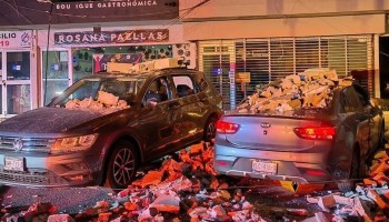 Fuertes lluvias en Monterrey