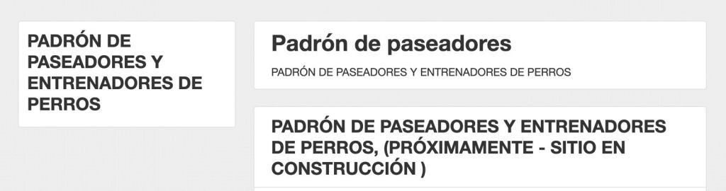 El padrón de paseadores y entrenadores de perros en CDMX