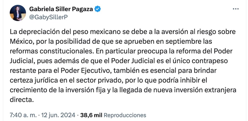 ¿Por qué el precio del dólar ha aumentado desde las elecciones 2024 en México?