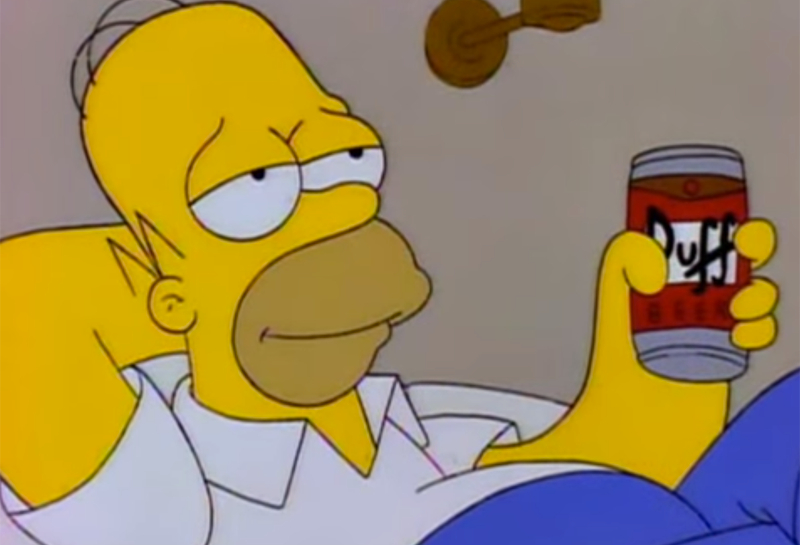 La polémica de la cerveza Duff en 'Los Simpson' y el bajista de Guns N' Roses