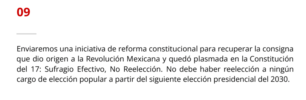 La reforma para acabar con la reelección en México