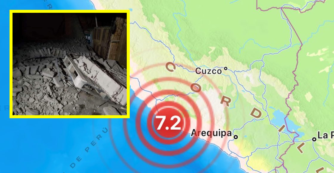 Terremoto en Arequipa, Perú.