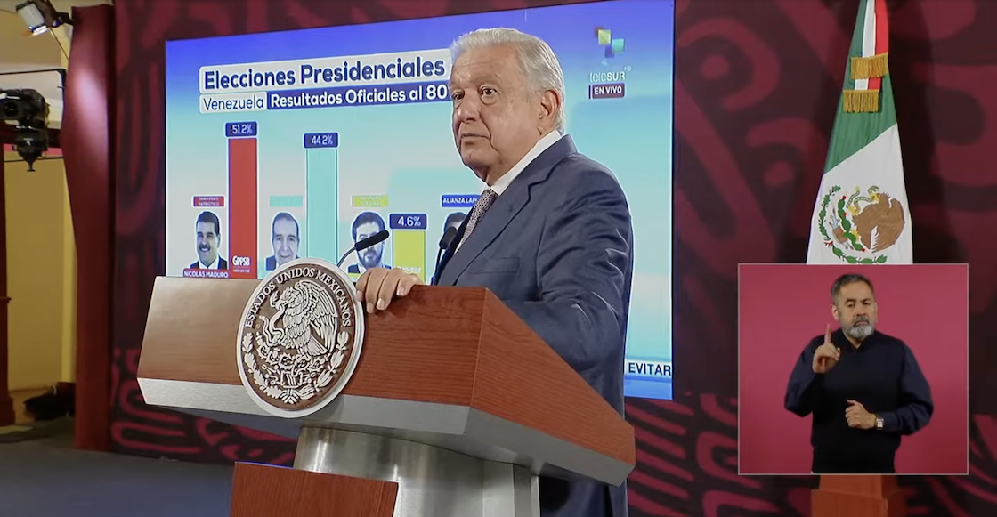 AMLO no felicita a Nicolás Maduro tras elecciones de Venezuela.