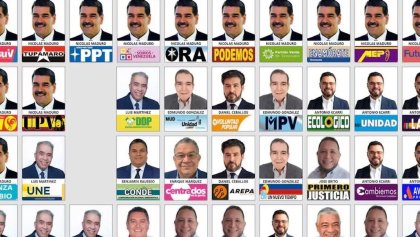 Nicolás Maduro aparece 13 veces en la boleta de las elecciones de Venezuela.