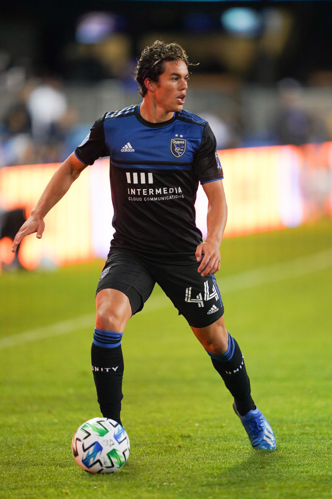 Cade Cowell con San Jose Earthquakes