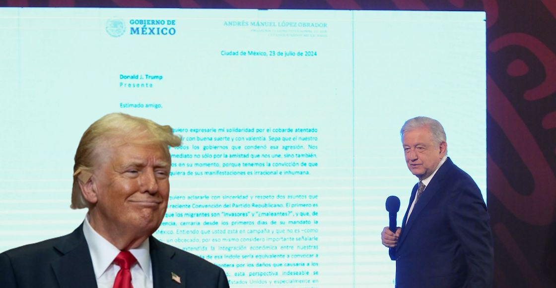 La carta que le envió AMLO a Donald Trump.