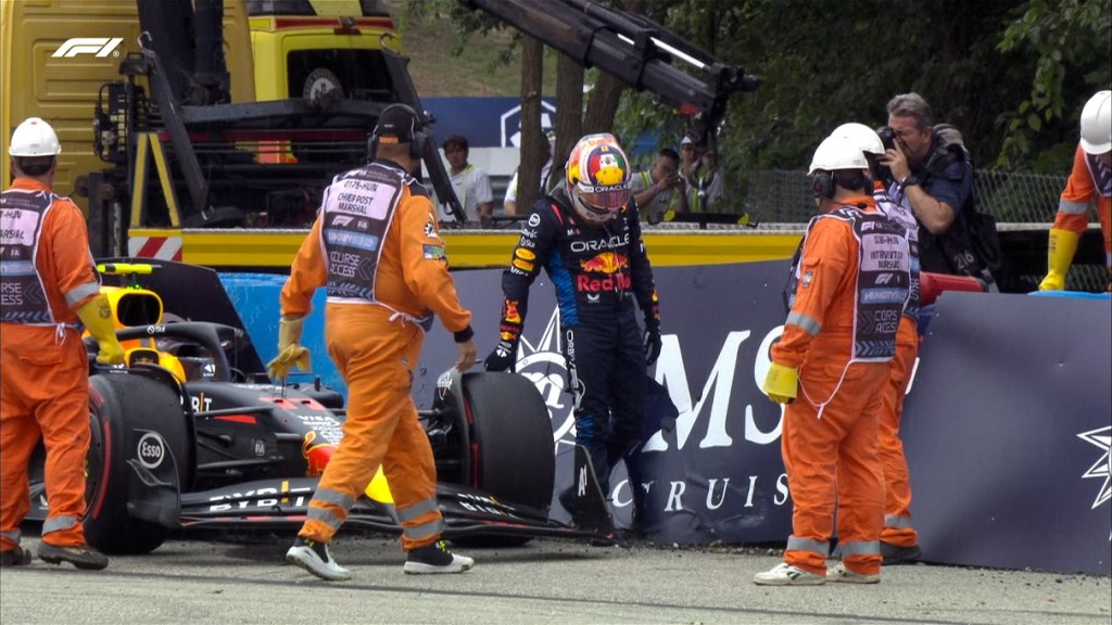 Checo Pérez fuera de la Q1 en la Qualy de Hungría