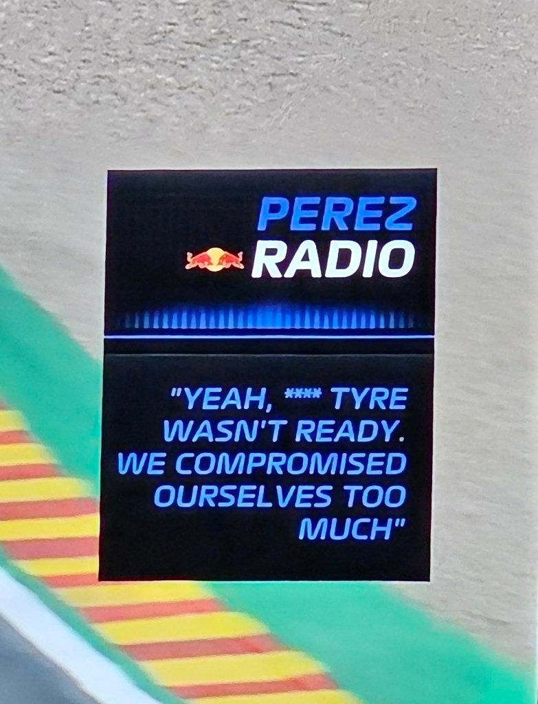 Radio de Checo Pérez en la Q1 de Bélgica