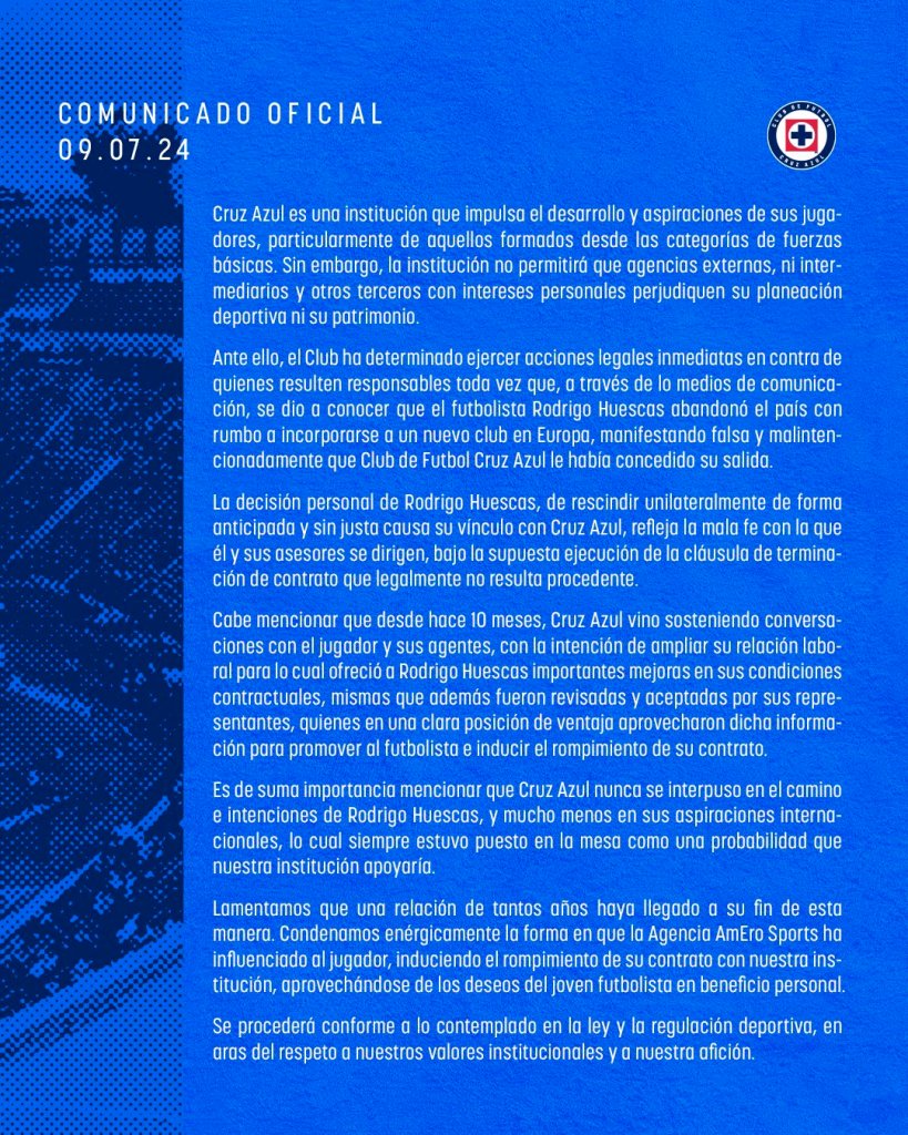 Rodrigo Huescas: Copenhague, AmEro Sports, demanda de Cruz Azul y el recuento de su fichaje