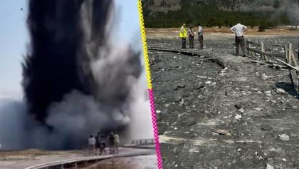 La explosión en el Parque Nacional de Yellowstone