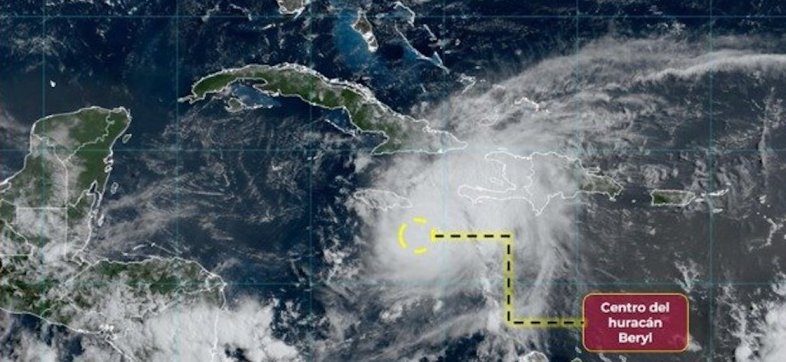 Huracán Beryl se aproxima a México.