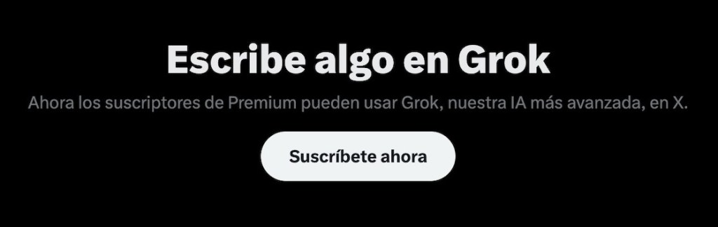 Grok, la inteligencia artificial de X.