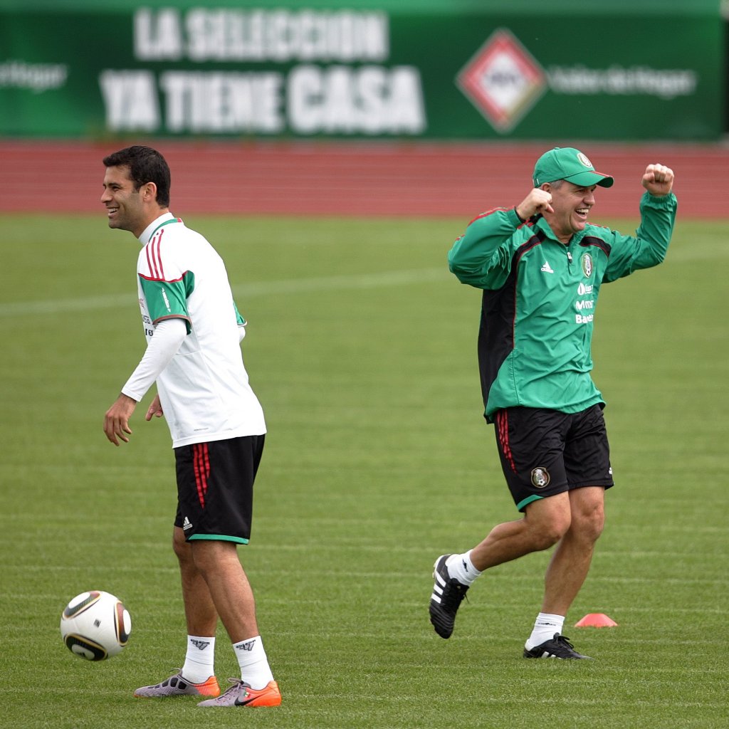 Rafael Márquez y Javier Aguirre