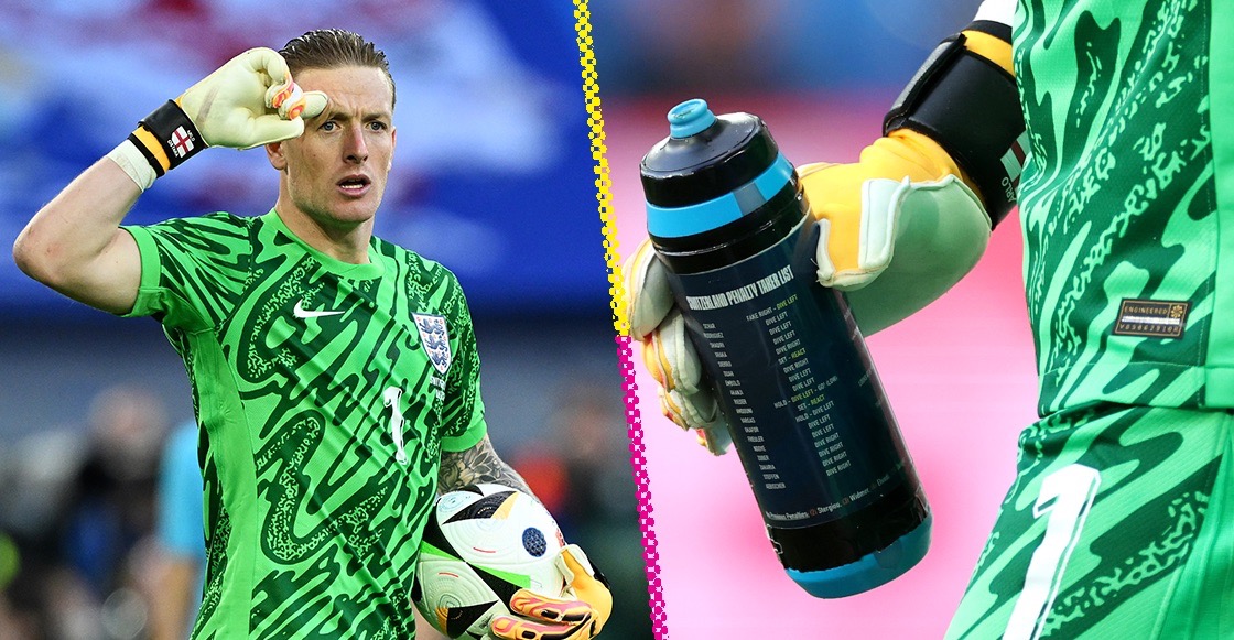 ¿Quién es Jordan Pickford, el portero de Inglaterra que anota a los cobradores de penales en su botella de agua?