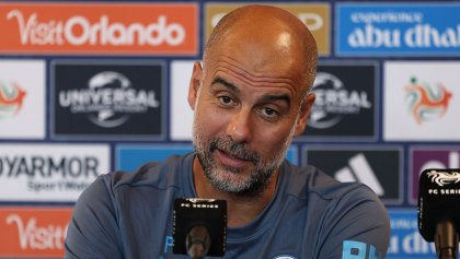 Josep Guardiola en conferencia de prensa