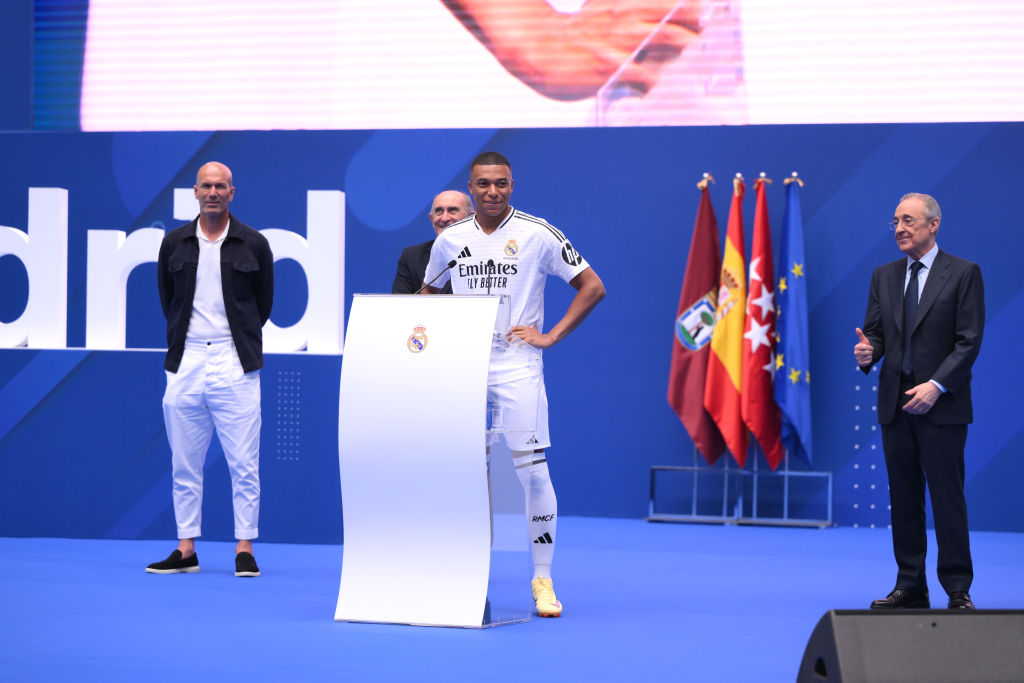 La presentación de Mbappé con el Real Madrid