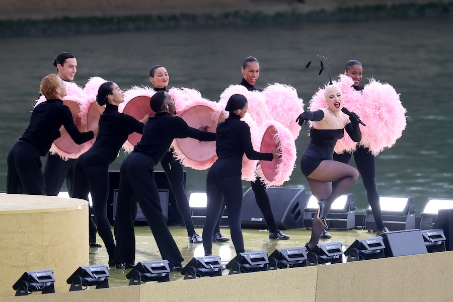 Lady Gaga en la ceremonia de inauguración