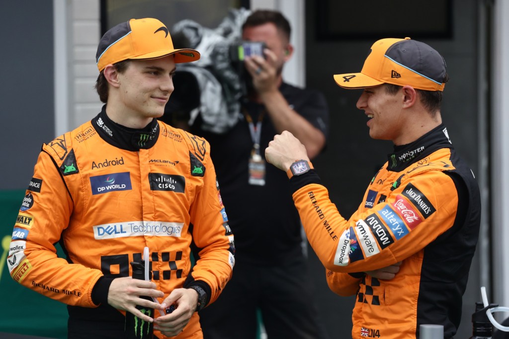 Lando Norris y Oscar Piastri