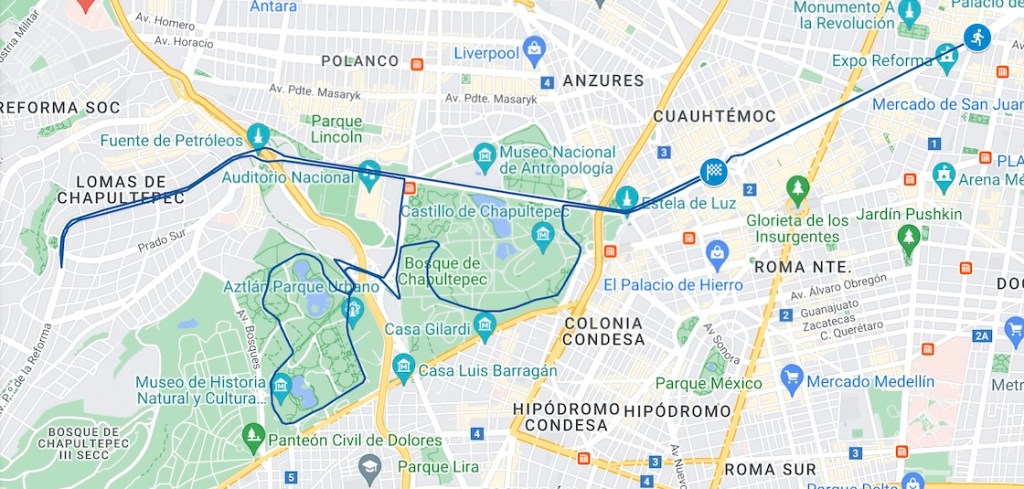 Ruta y calles cerradas del Medio Maratón de CDMX 2024