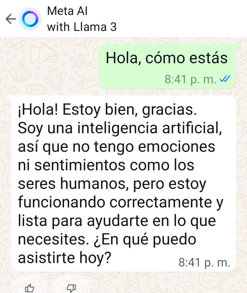 La nueva herramienta de IA en WhatsApp